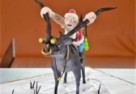 Santa i jego renifer - szkolenie z figurek jadalnych w rockandrollowym stylu