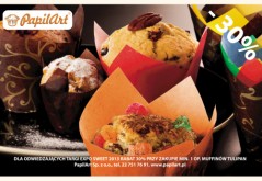 Promocja Expo Sweet 2013 - rabat 30% przy zakupie minimum 1 opakowania Muffinów Tulipan